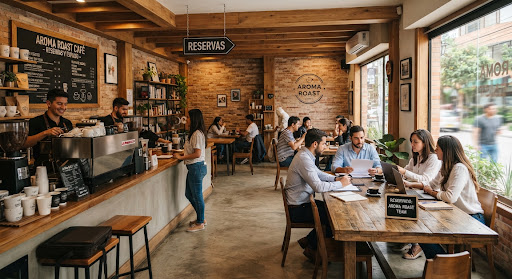 Aroma Roast Café - Reservas y Espacio